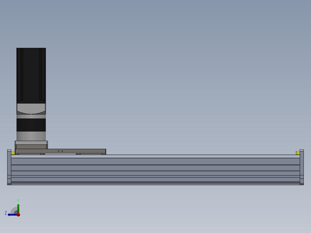 电动滑台模组ZDM210模型右视图