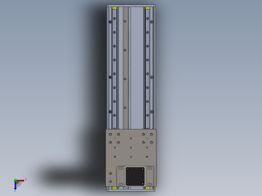 电动滑台模组ZDM210模型俯视缩略图