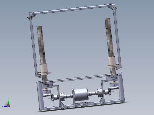 锥齿轮升降机SW三维图==1125100==50主视缩略图