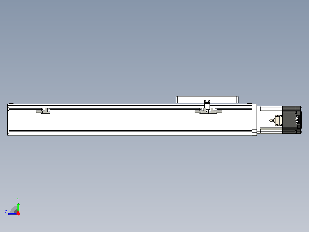 丝杠滑台-全封闭-EC17-Lx-C-S450-BC-P75-D3右视图