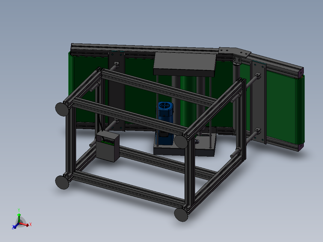 SMT后端高度可调节斜坡皮带线