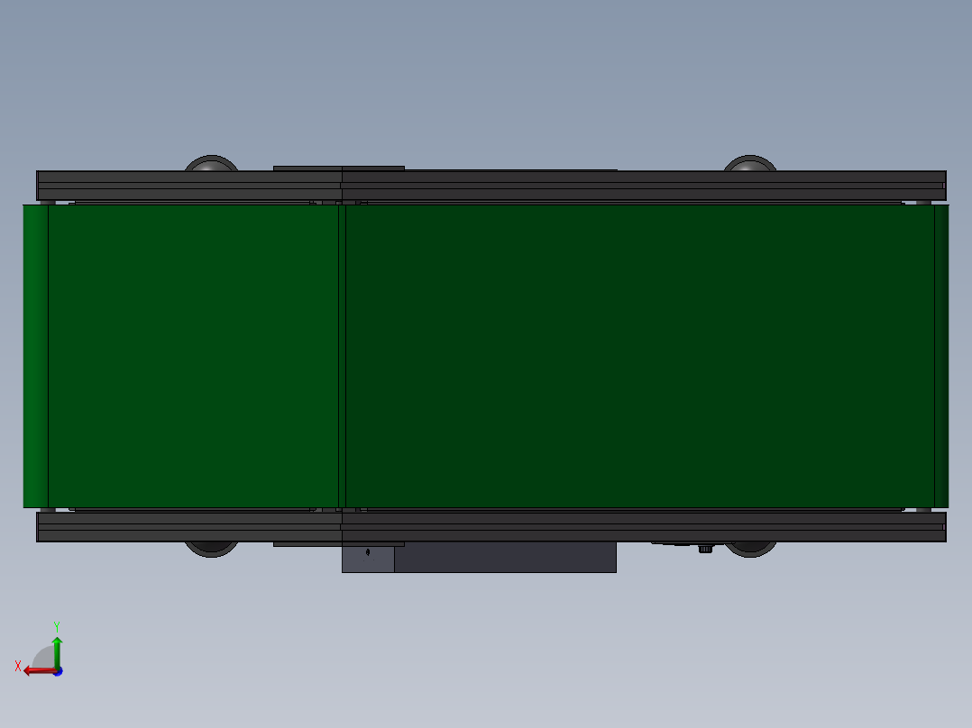 SMT后端高度可调节斜坡皮带线后视图