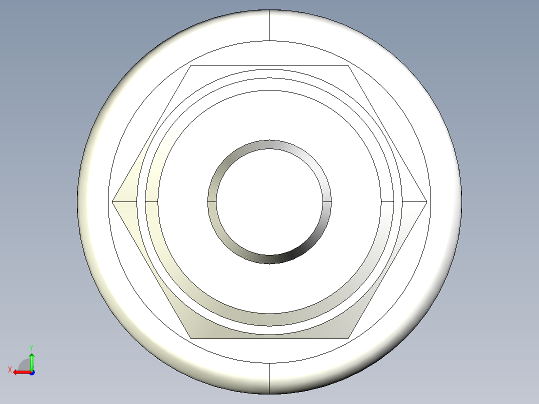 分割定位柱(有卡鎖A)2212-3D多系列多零件图纸模型后视图