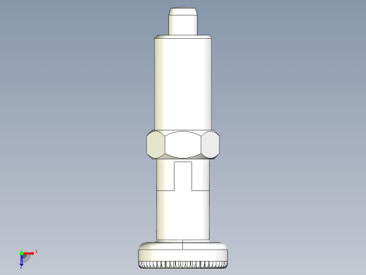 分割定位柱(有卡鎖A)2212-3D多系列多零件图纸模型俯视缩略图