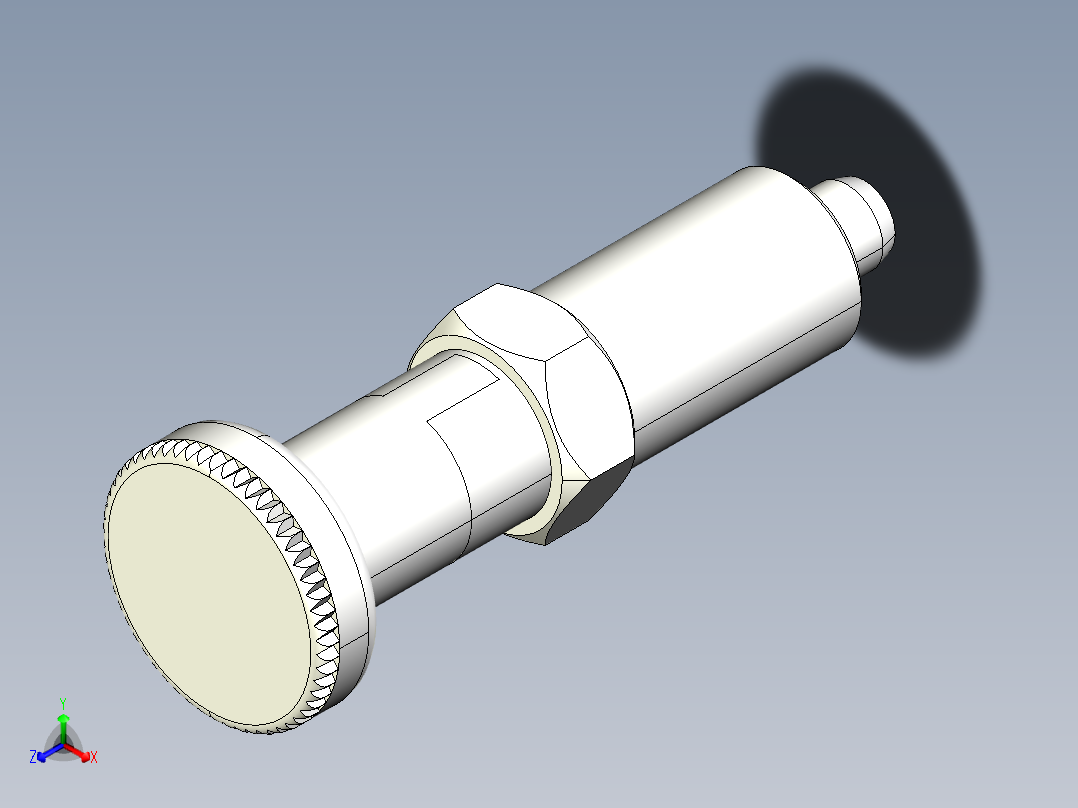分割定位柱(有卡鎖A)2212-3D多系列多零件图纸模型正等轴测图