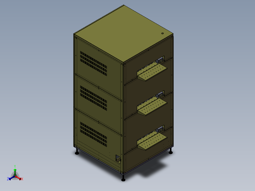 圆柱电池分选机sw21正等轴测图