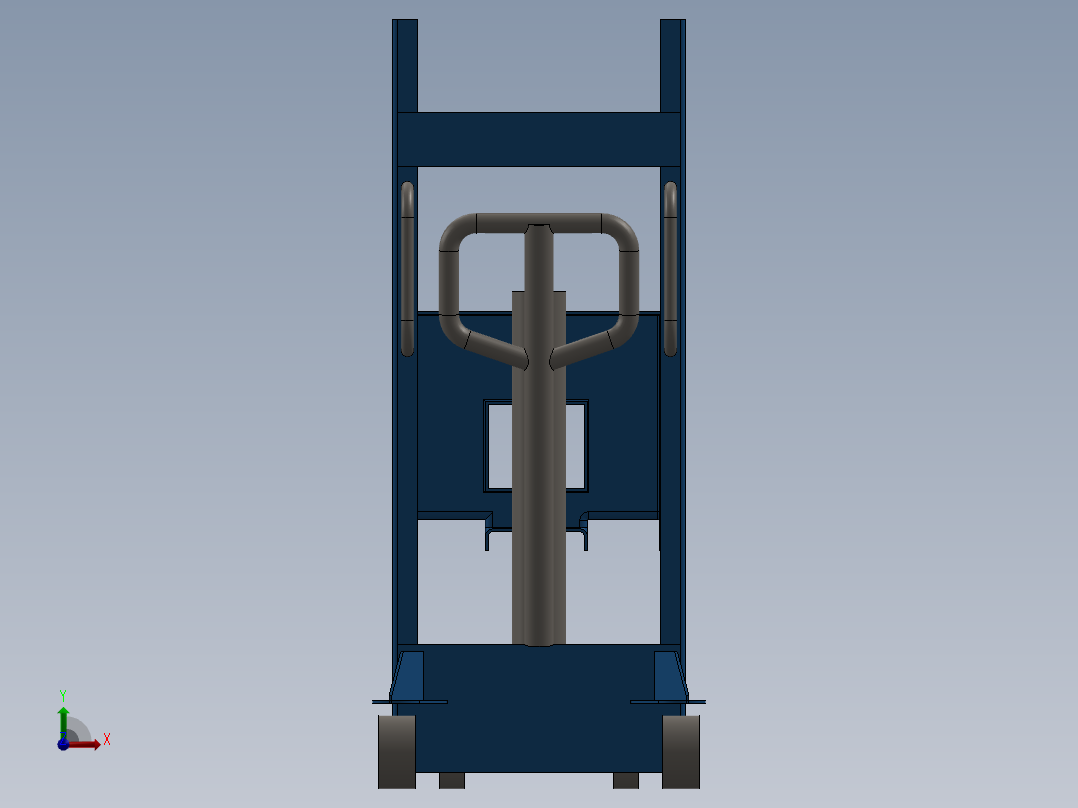 简易液压举升机sw18可编辑前视图