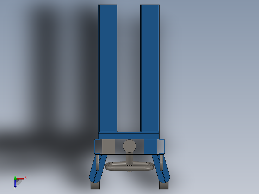 简易液压举升机sw18可编辑俯视图