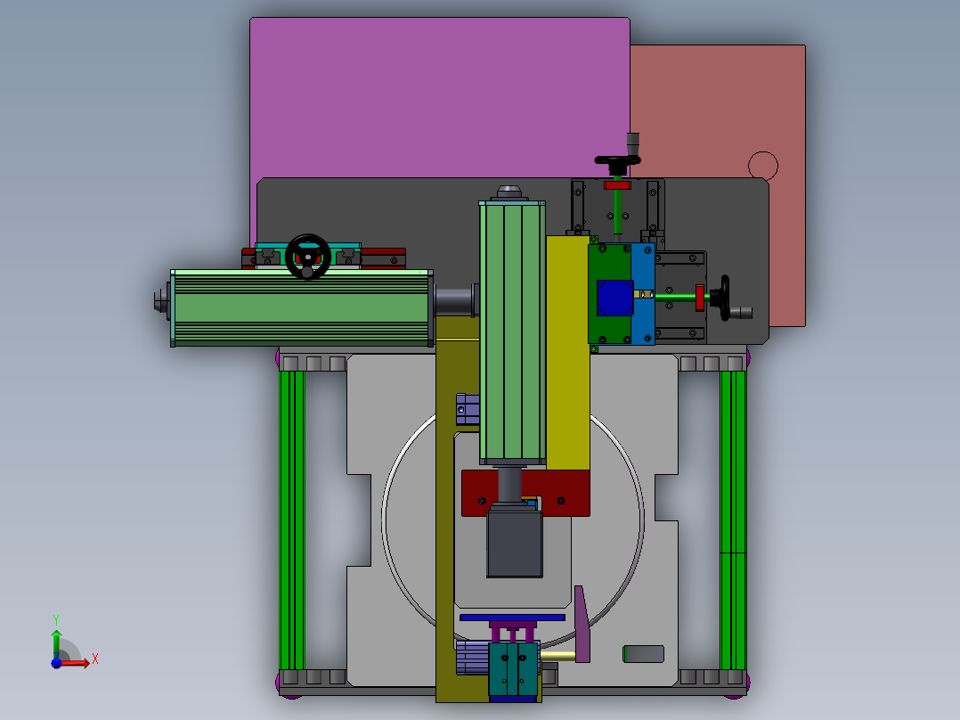 在线打标机锂电类sw17可编辑前视图