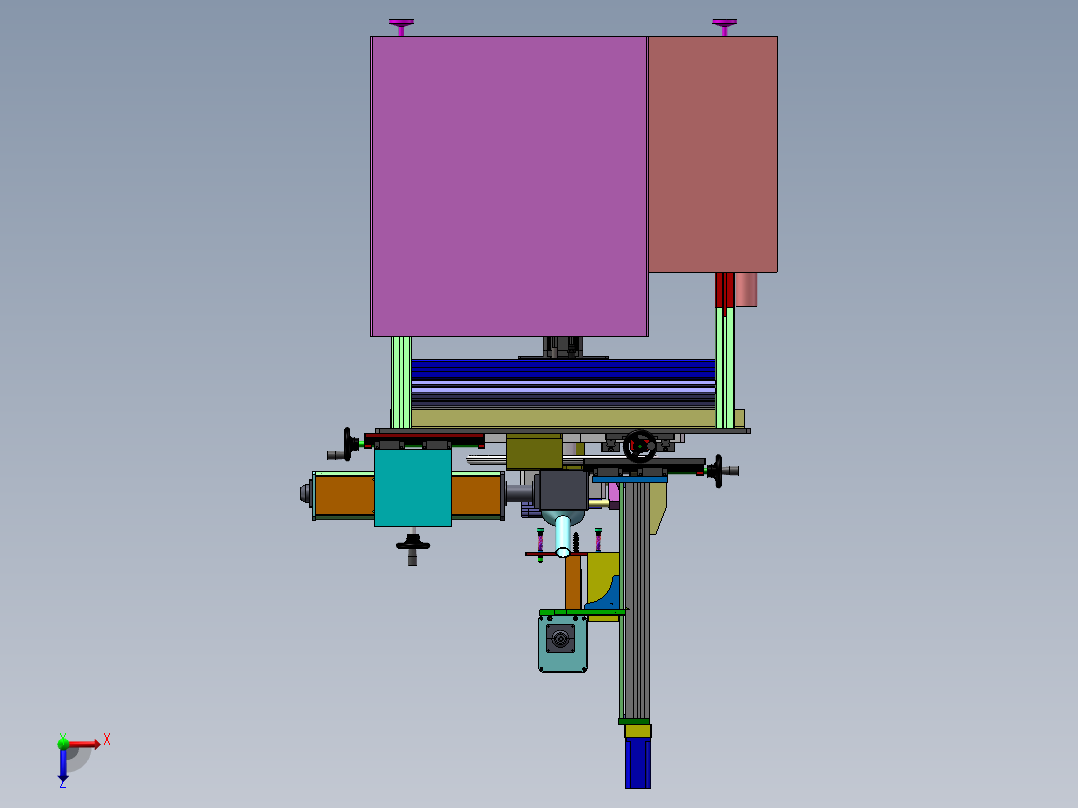 在线打标机锂电类sw17可编辑俯视图