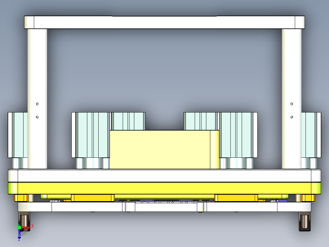 REACHER-C-cnc5笔记本CNC工装夹具三维模型-0710俯视图
