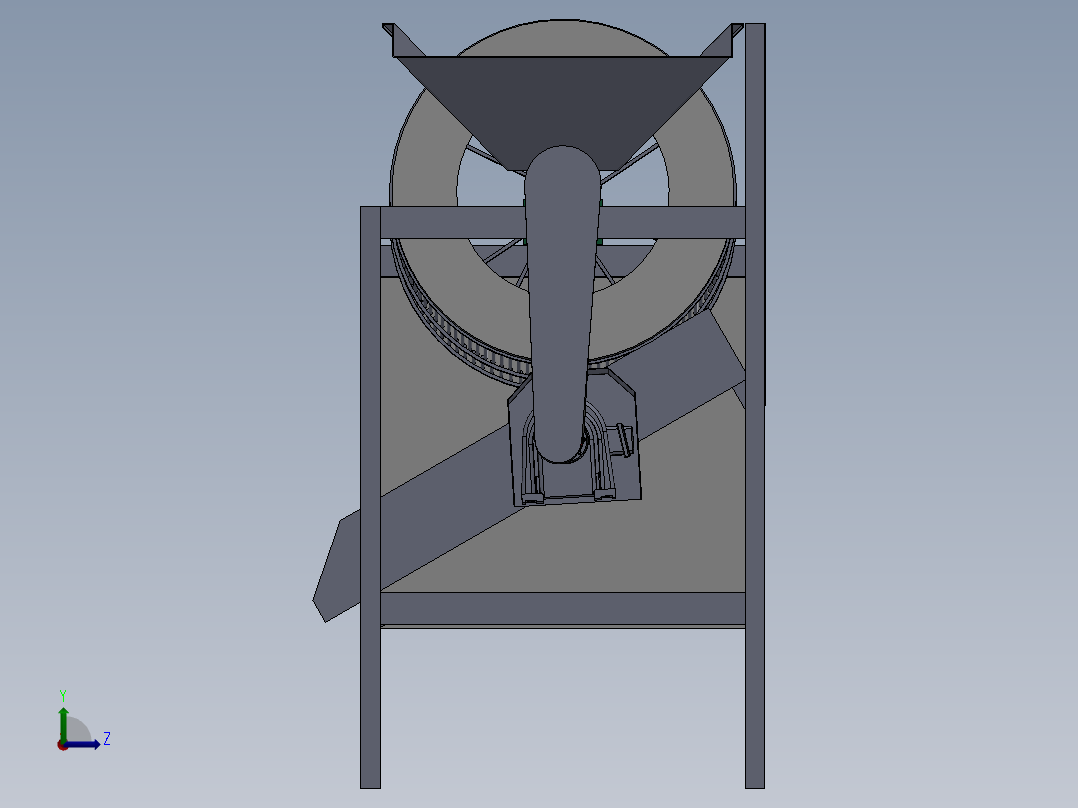 分选滚笼sw10可编辑左视图