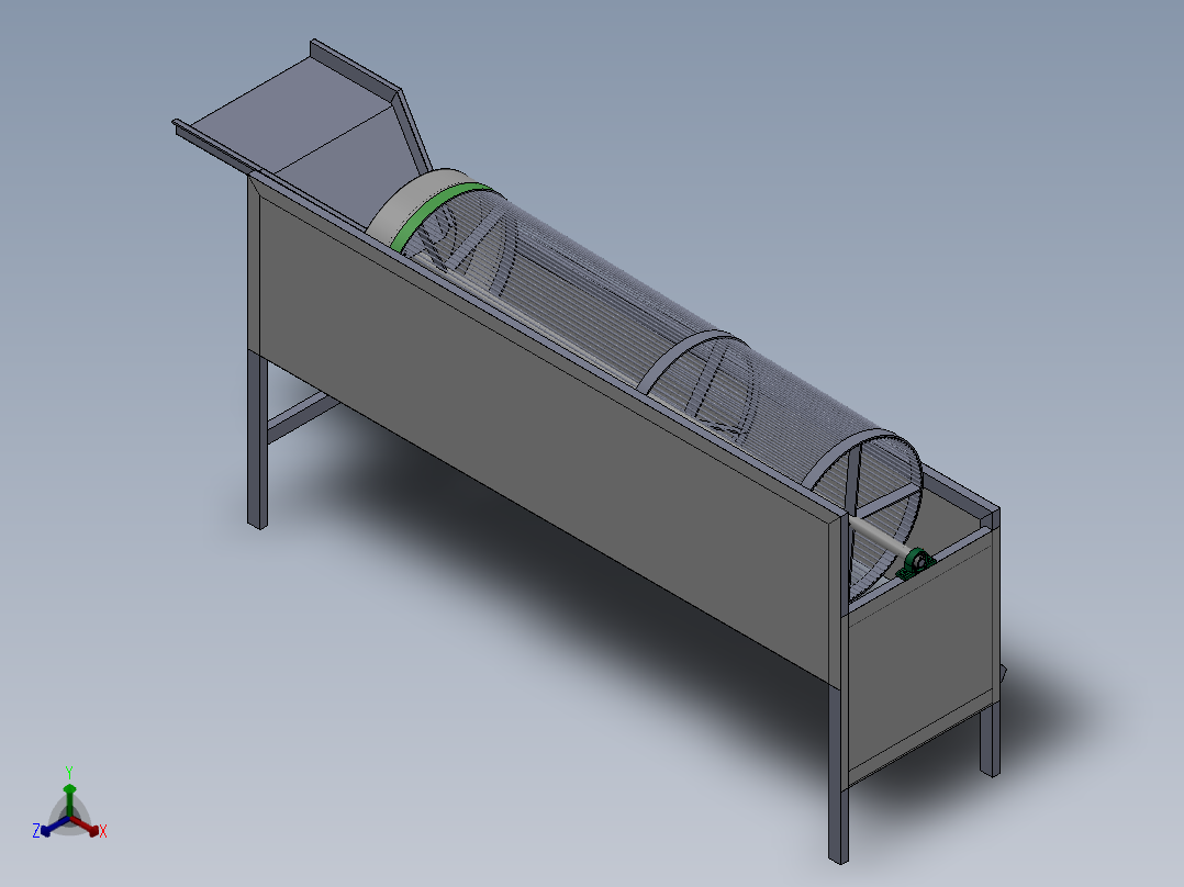 分选滚笼sw10可编辑正等轴测图