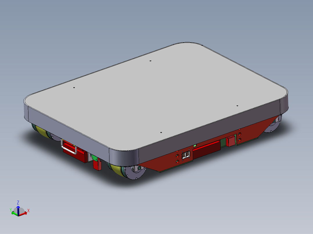 潜伏式AGV小车sw18可编辑