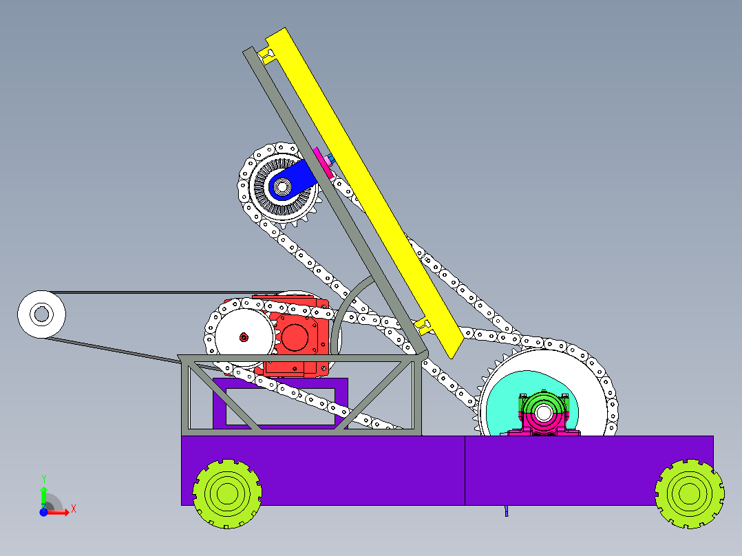 立式插秧机sw16可编辑前视图
