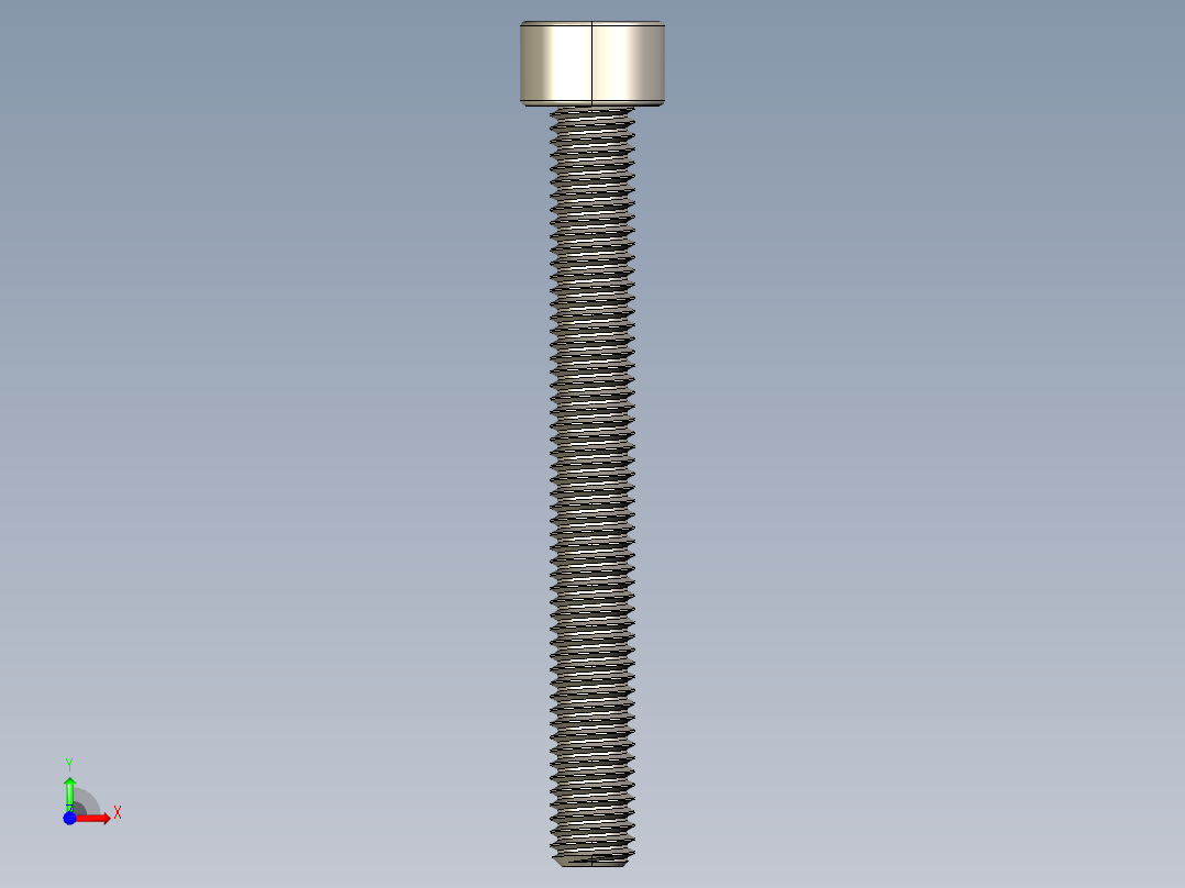 Screw_DIN_912_M5x45F_A2.STEP公制内六角螺钉前视图