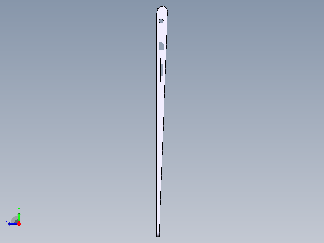 笔记本键盘外壳铣外侧倒角结构UG程序模型右视图