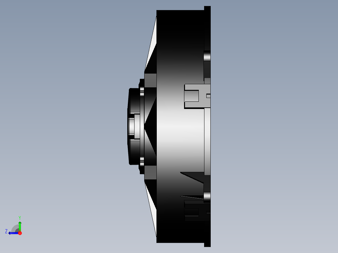 散热风扇右视图