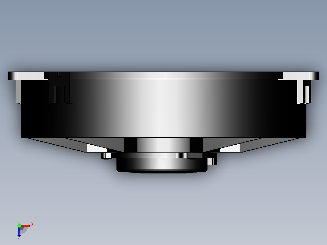 散热风扇俯视图