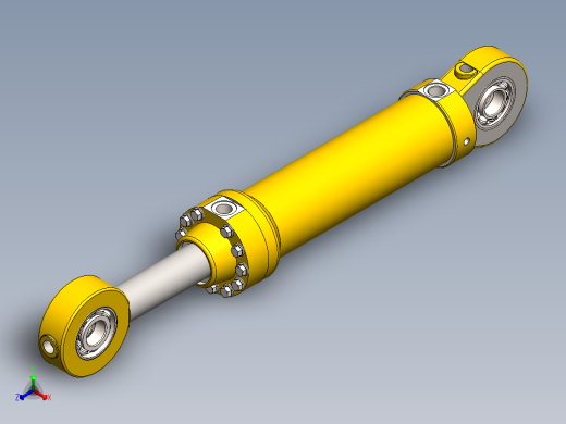 液压缸正等轴测缩略图