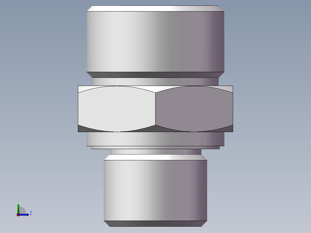 公制螺纹ED密封、1DM-24-18WD非标左视图