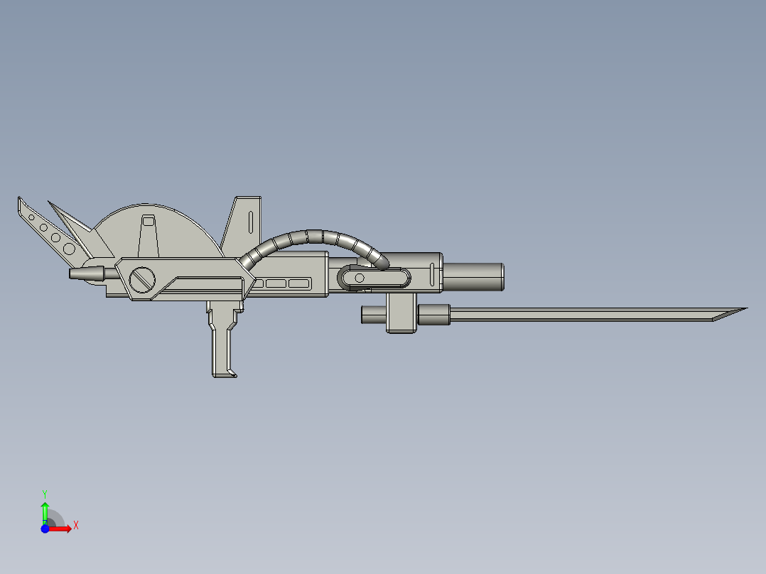 激光发射器前视图