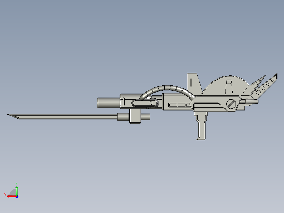 激光发射器后视图