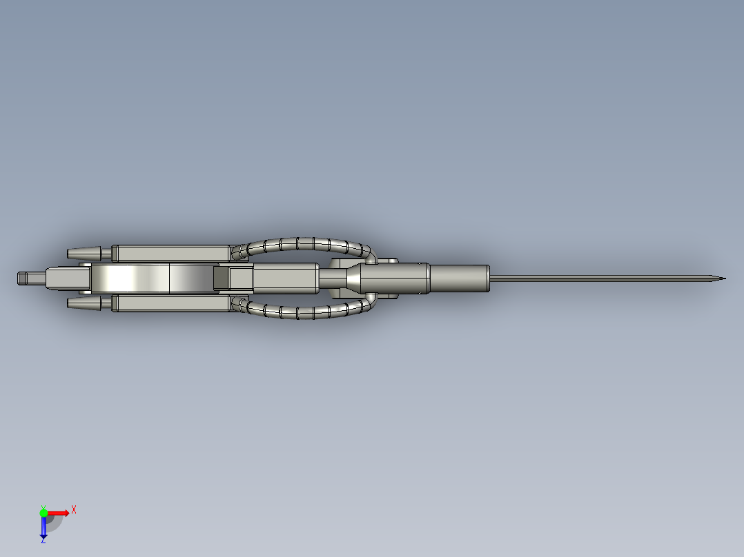 激光发射器俯视图