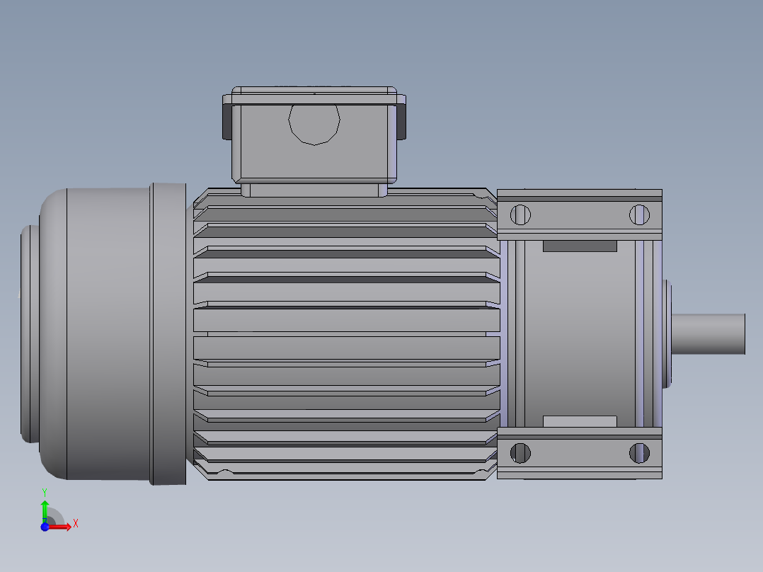 减速电机(4P-0.5HP-1430)前视图