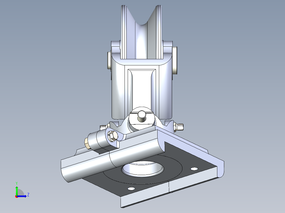 全向滑轮左视图