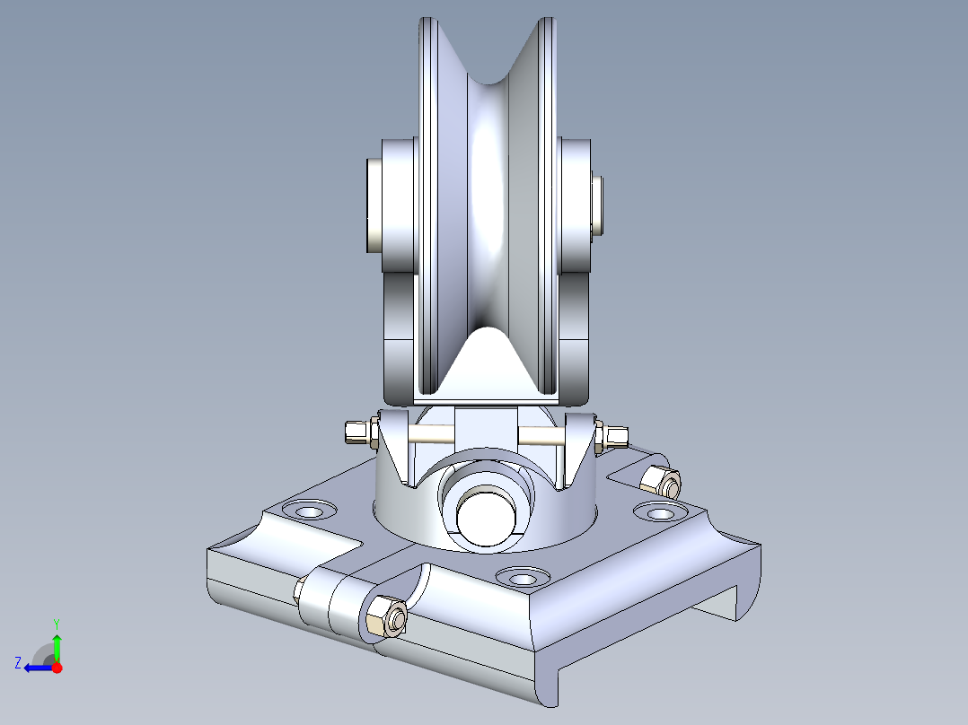 全向滑轮右视图