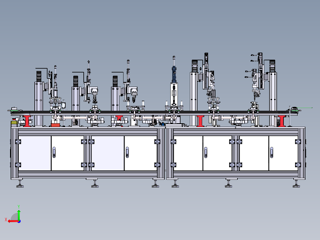 环线组装设备xt后视图