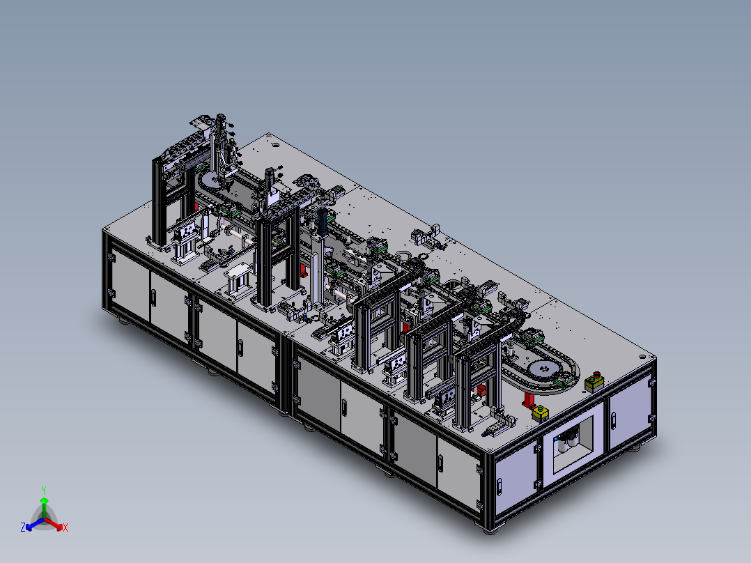 环线组装设备xt正等轴测图