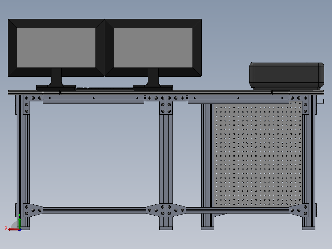 电脑桌(21)后视图