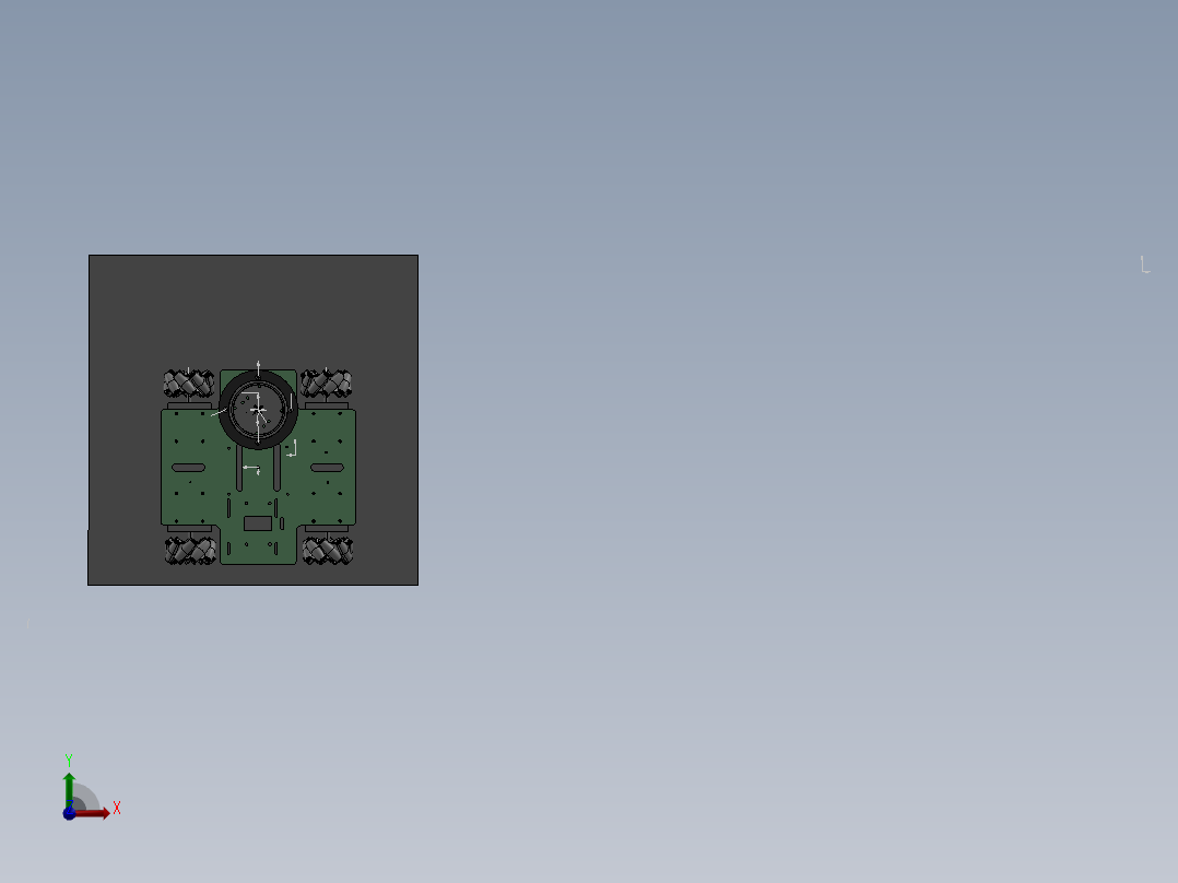 夹爪机械臂小车大赛麦克纳姆轮 1482080前视图