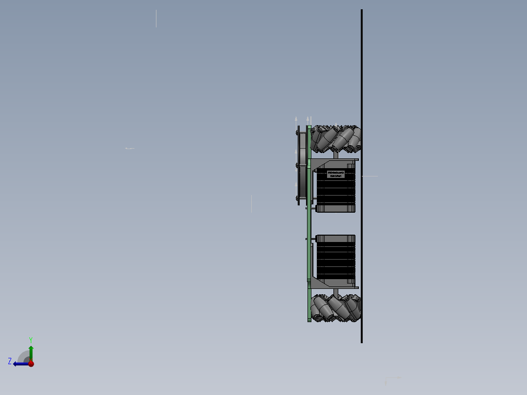 夹爪机械臂小车大赛麦克纳姆轮 1482080右视图