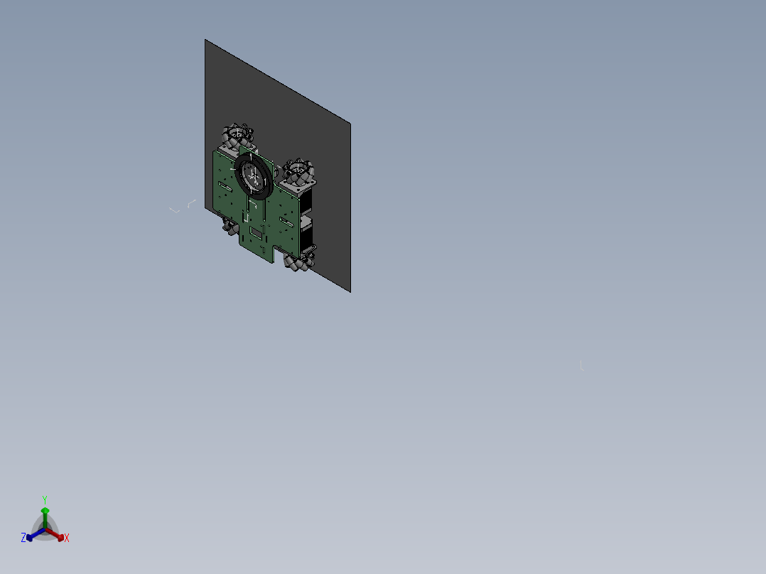 夹爪机械臂小车大赛麦克纳姆轮 1482080正等轴测图