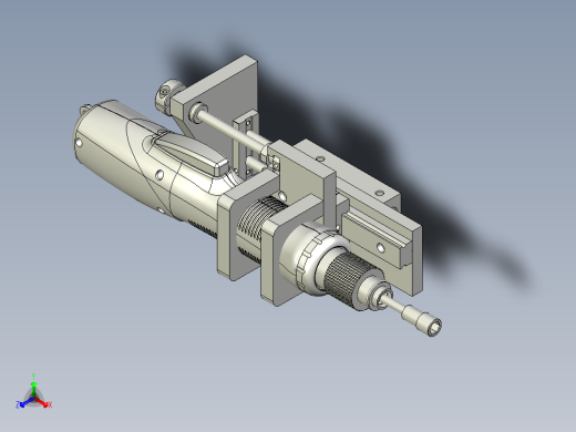 电批缓冲机构正等轴测缩略图