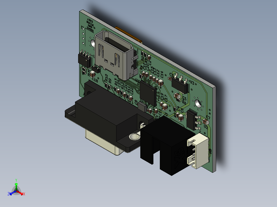A0003071-VGA-HDMI 转换器正等轴测图