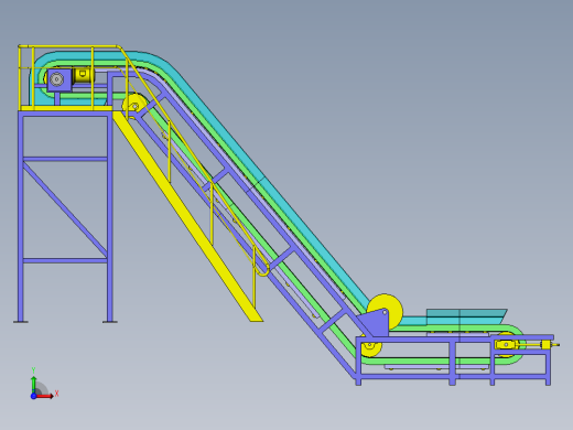 提升皮带传送机前视缩略图