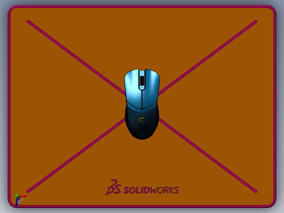 鼠标和鼠标俯视图