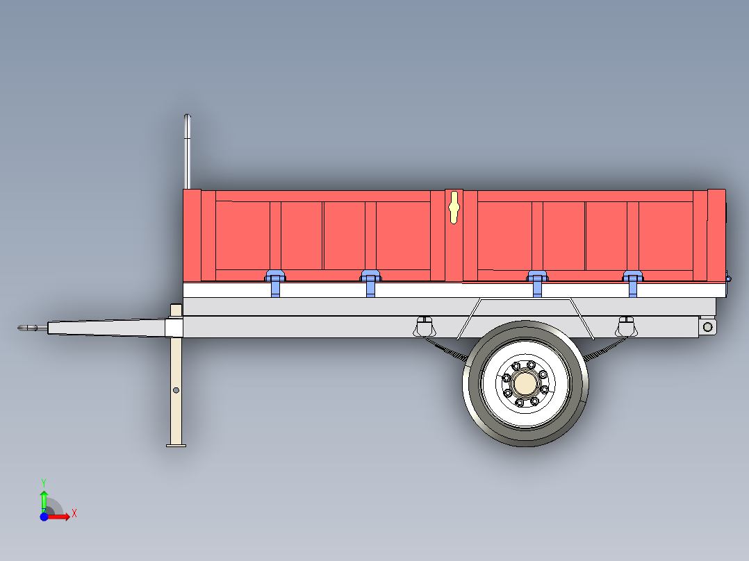 A0003923-拖拉机手拖车前视图