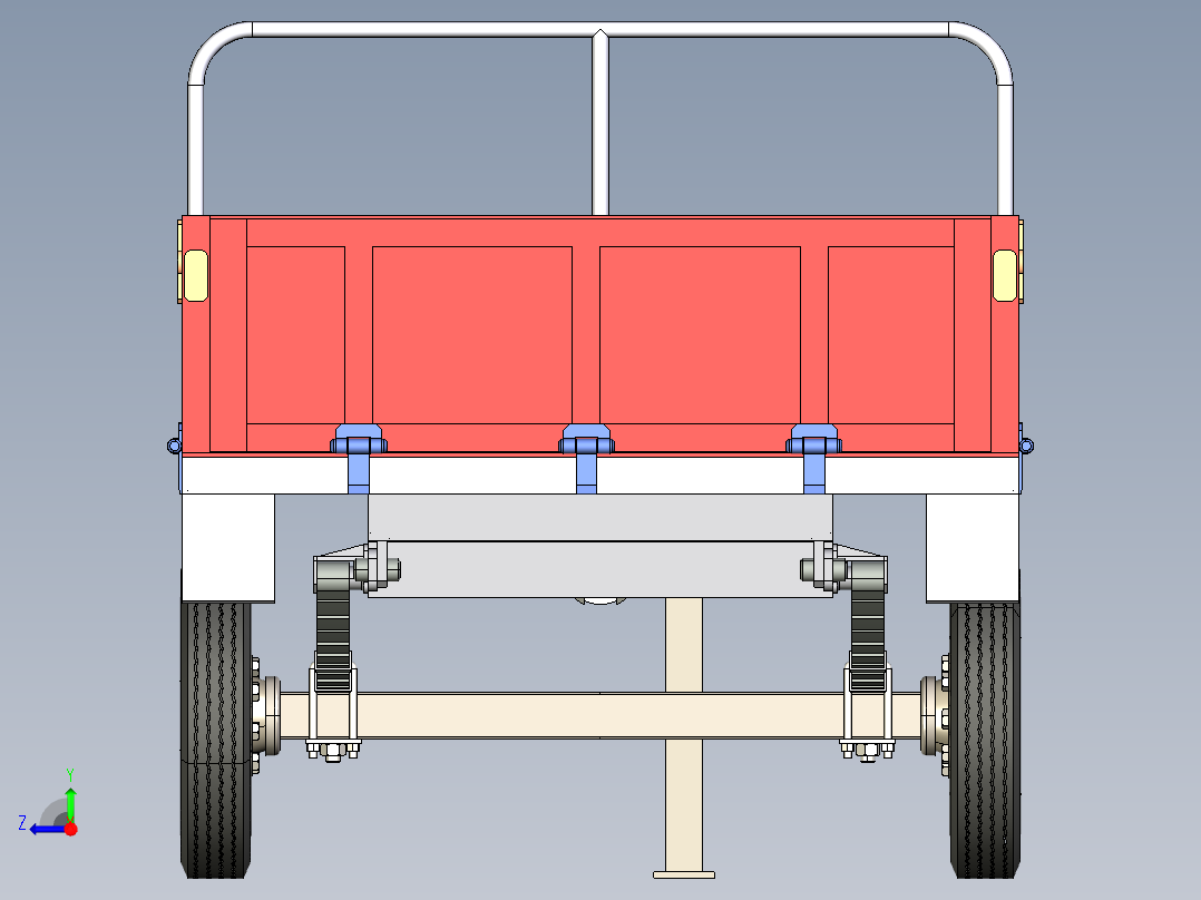 A0003923-拖拉机手拖车右视图