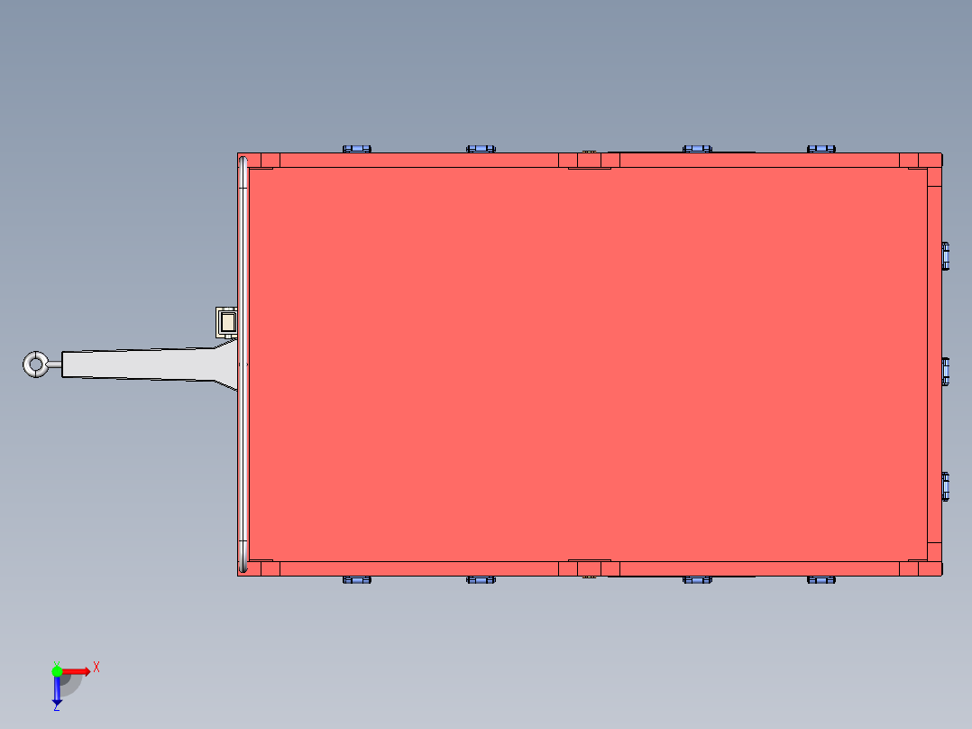 A0003923-拖拉机手拖车俯视图