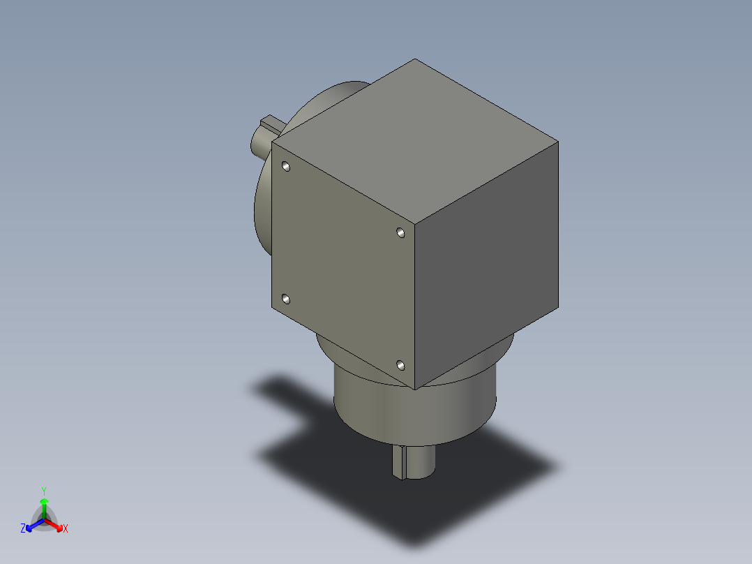 转向器HD09-11-B正等轴测图
