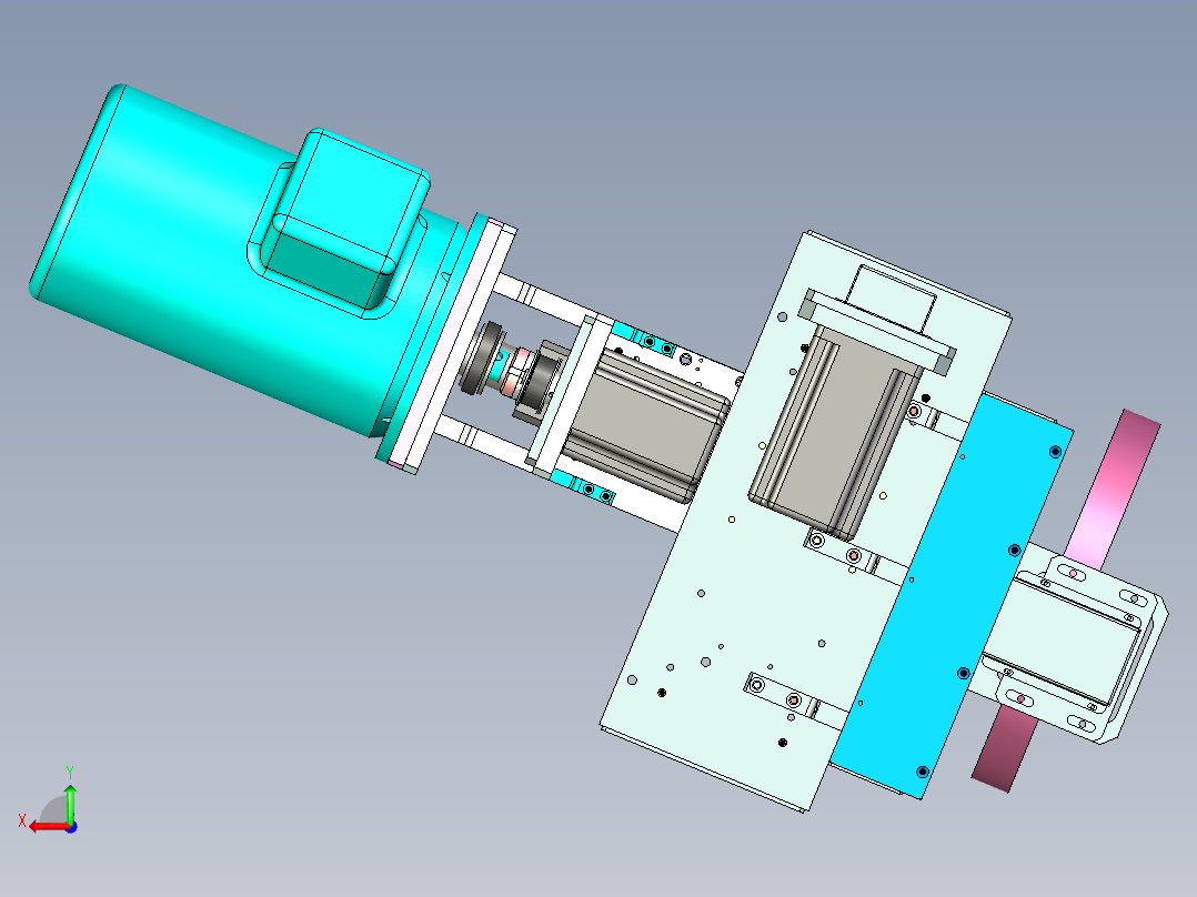 非标打磨设备设计后视图