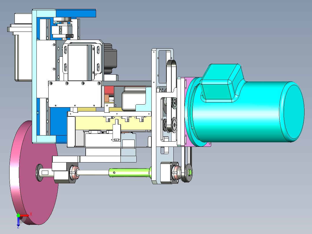 非标打磨设备设计俯视图