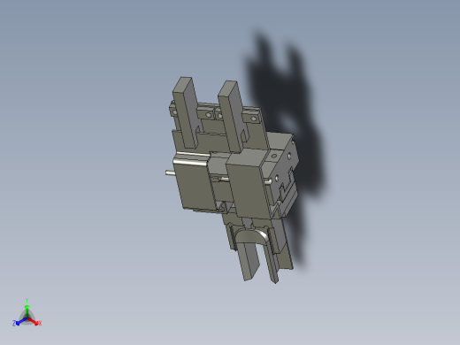 带导轨气爪预压机构