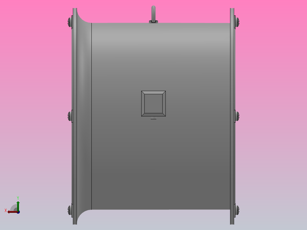 T35系列轴流式通风机（壁式）[T35-11-2.8]后视图