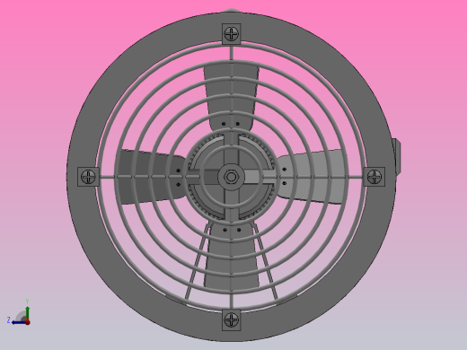 T35系列轴流式通风机（壁式）[T35-11-2.8]右视缩略图
